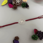 925 SILVER FLORAL SWASTIK RAKHI