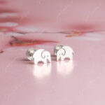 925 Silver Earring - ELEPHANT
