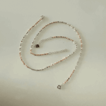 925 dual tone fancy chain anklet