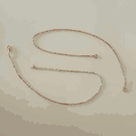 925 dual tone twisted snake box chain anklet