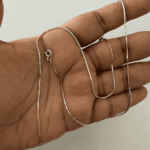 925 dual tone twisted snake chain anklet - Image 3