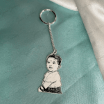 925 SILVER PHOTO KEYCHAIN