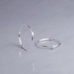 925 SILVER BABY BANGLE - BLUE FIN