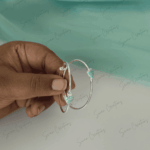 925 SILVER BABY BANGLE - BLUE FIN - Image 3