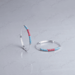 925 SILVER BABY BANGLE - Dual helix