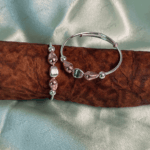 925 SILVER BABY BANGLE - Dual tone dew drop - Image 2