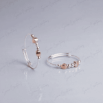 925 SILVER BABY BANGLE - Dual tone raindrop