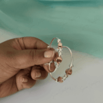 925 SILVER BABY BANGLE - Dual tone raindrop - Image 3