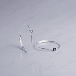 925 SILVER BABY BANGLE - EVIL EYE