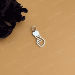 FINGER HEART PENDANT (925 SILVER) - Image 2