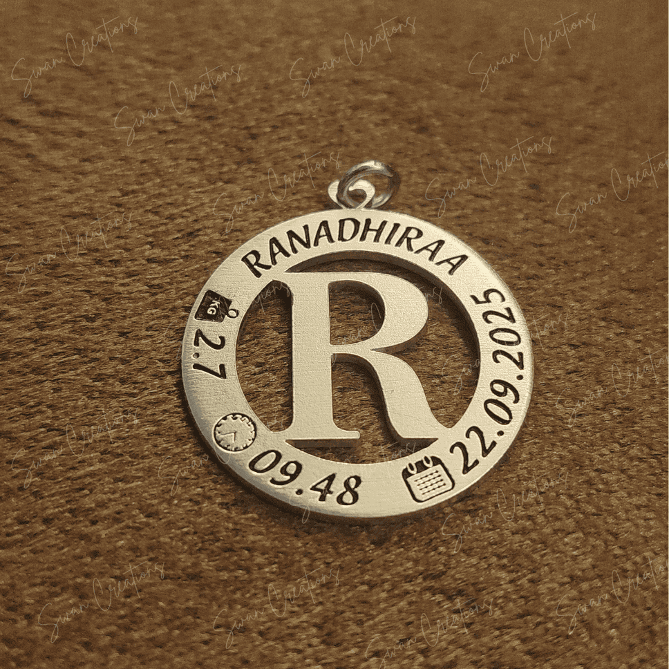 INFINITE BOND - LETTER PENDANT(925 SILVER) - Image 2