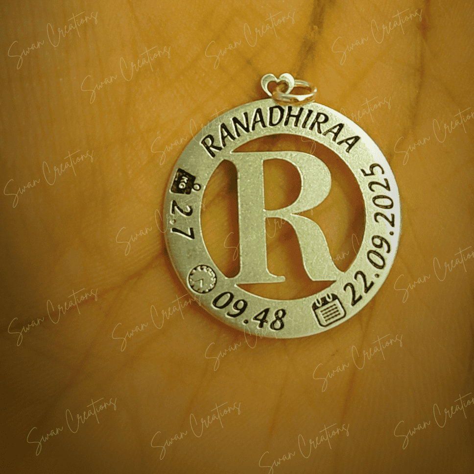 INFINITE BOND - LETTER PENDANT(925 SILVER) - Image 1
