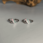 925 SILVER ADJUSTABLE TOE RINGS -Dreamy Wings - Image 2