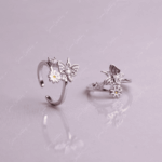 925 SILVER ADJUSTABLE TOE RINGS - Lilac Bloom