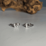 925 SILVER ADJUSTABLE TOE RINGS - Moon Butterfly - Image 2