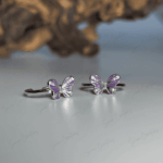 925 SILVER ADJUSTABLE TOE RINGS -Velvet Wings - Image 2