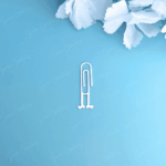 925 SILVER FEET BOOKMARK