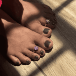 925 SILVER ADJUSTABLE TOE RINGS - IRIS VIOLET - Image 2