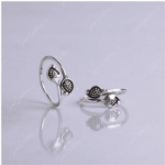 925 SILVER ADJUSTABLE TOE RINGS – MANGO MOTIF
