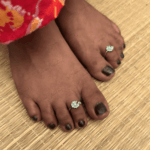 925 SILVER ADJUSTABLE TOE RINGS - MINT FROST - Image 2