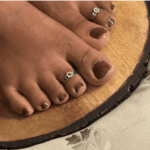 925 SILVER ADJUSTABLE TOE RINGS - MUTED BLOOM - Image 2