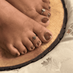 925 SILVER ADJUSTABLE TOE RINGS – SIMPLE MOTIF - Image 2