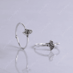 925 SILVER ADJUSTABLE TOE RINGS – SIMPLE MOTIF
