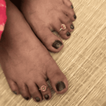925 SILVER ADJUSTABLE TOE RINGS - SUN PETAL - Image 2