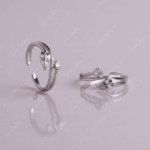 925 SILVER ADJUSTABLE TOE RINGS - BLUE IVY