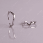 925 SILVER ADJUSTABLE TOE RINGS - CLASSIC CURVE