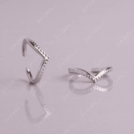 925 SILVER ADJUSTABLE TOE RINGS - DEWY CURVE