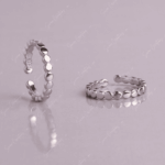 925 SILVER ADJUSTABLE TOE RINGS - HALO LINE