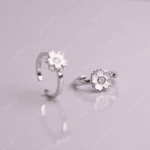 925 SILVER ADJUSTABLE TOE RINGS - IRIS WHITE