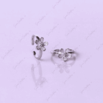 925 SILVER ADJUSTABLE TOE RINGS - BLOSSOM SPARK