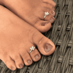 925 SILVER ADJUSTABLE TOE RINGS - BLOSSOM SPARK - Image 2