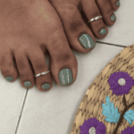 925 SILVER ADJUSTABLE TOE RINGS - HEXA LINE - Image 3