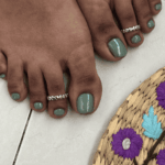 925 SILVER ADJUSTABLE TOE RINGS - LOVE LINE - Image 3
