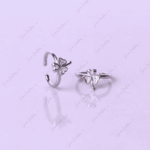 925 SILVER ADJUSTABLE TOE RINGS - SHAMROCK SHINE