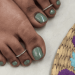 925 SILVER ADJUSTABLE TOE RINGS - SILVER PEBBLE - Image 3