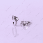 925 SILVER ADJUSTABLE TOE RINGS - TRIO CRYSTAL