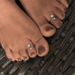 925 SILVER ADJUSTABLE TOE RINGS -TWINKLE STAR - Image 2
