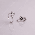 925 SILVER ADJUSTABLE TOE RINGS - MIDNIGHT IVORY