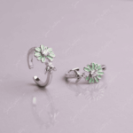 925 SILVER ADJUSTABLE TOE RINGS - MINT FROST