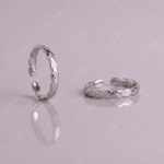 925 SILVER ADJUSTABLE TOE RINGS - SILVER BRAID