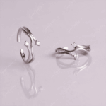 925 SILVER ADJUSTABLE TOE RINGS - SNOW SPARK