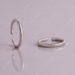 925 SILVER ADJUSTABLE TOE RINGS - SPIRAL GRACE