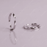 925 SILVER ADJUSTABLE TOE RINGS - SWIRL LINE