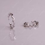925 SILVER ADJUSTABLE TOE RINGS - ZIG ZAG