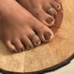 925 SILVER ADJUSTABLE TOE RINGS - TWIRL BAND - Image 2