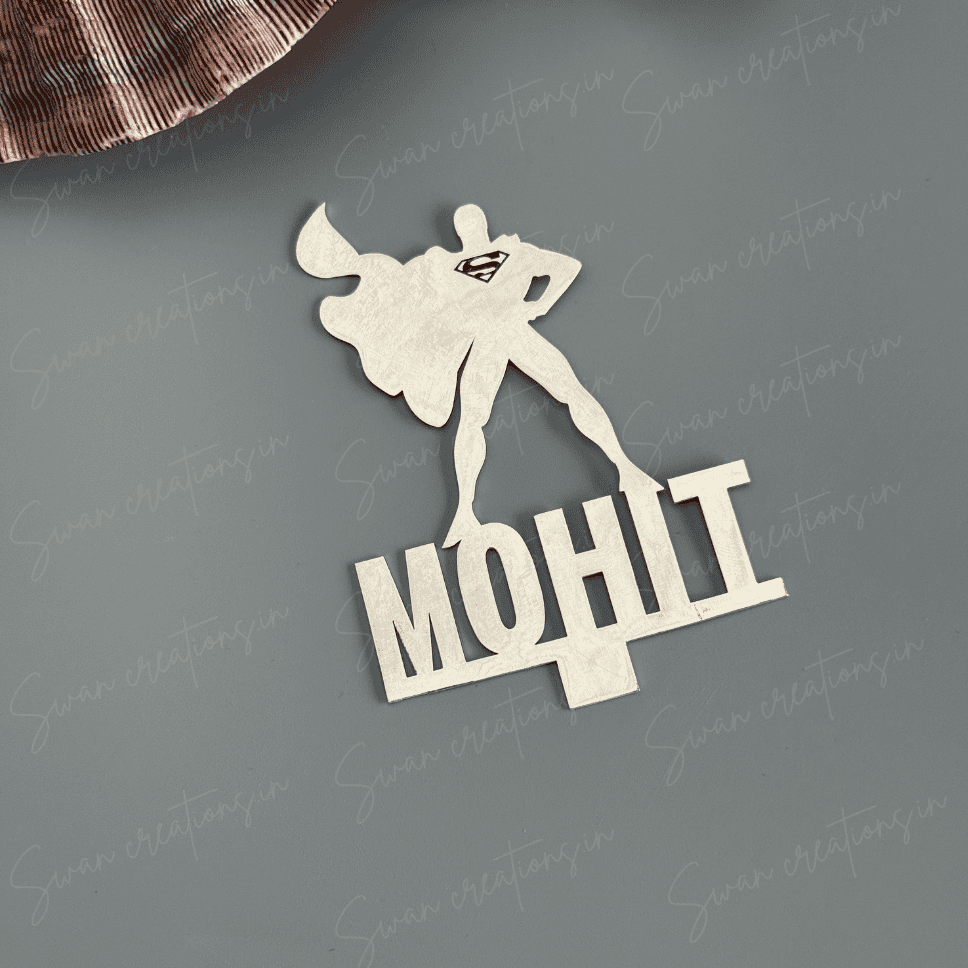 925 SILVER - SUPERMAN CAKE TOPPER - Image 3